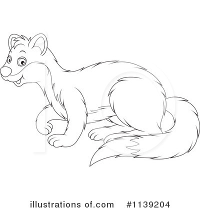 Royalty-Free (RF) Weasel Clipart Illustration by Alex Bannykh - Stock Sample #1139204
