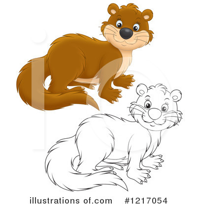 Royalty-Free (RF) Weasel Clipart Illustration by Alex Bannykh - Stock Sample #1217054