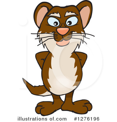 Royalty-Free (RF) Weasel Clipart Illustration by Dennis Holmes Designs - Stock Sample #1276196