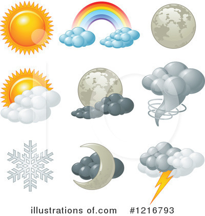 Royalty-Free (RF) Weather Clipart Illustration by Pushkin - Stock Sample #1216793