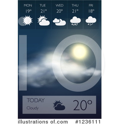 Royalty-Free (RF) Weather Clipart Illustration by Eugene - Stock Sample #1236111