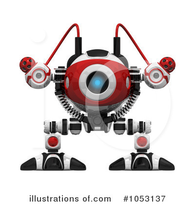Robots Clipart #1053137 by Leo Blanchette