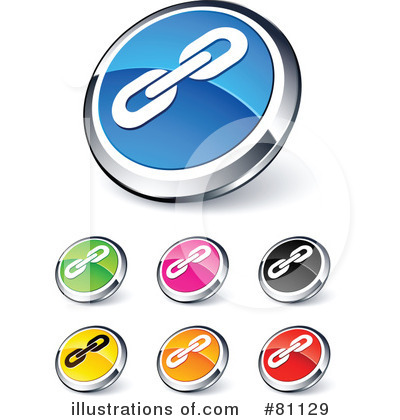 Royalty-Free (RF) Web Site Buttons Clipart Illustration by beboy - Stock Sample #81129