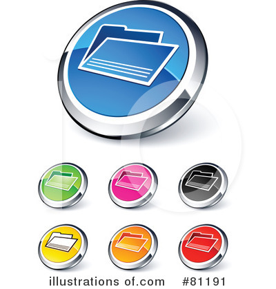 Royalty-Free (RF) Web Site Buttons Clipart Illustration by beboy - Stock Sample #81191