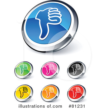 Royalty-Free (RF) Web Site Buttons Clipart Illustration by beboy - Stock Sample #81231