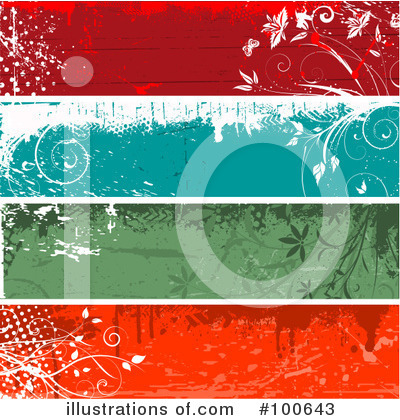 Royalty-Free (RF) Web Site Headers Clipart Illustration by KJ Pargeter - Stock Sample #100643