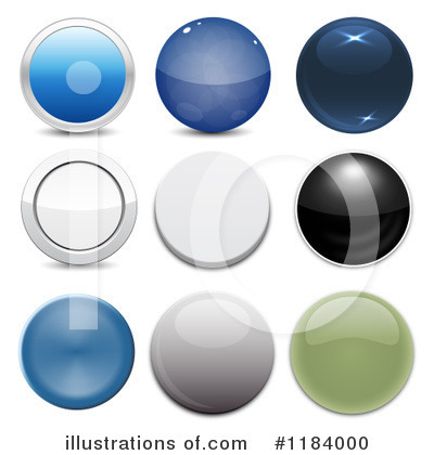 Push Button Clipart #1184000 by vectorace