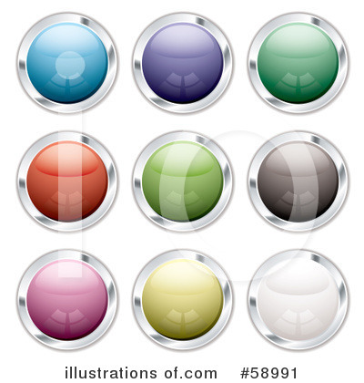 Royalty-Free (RF) Website Button Clipart Illustration by michaeltravers - Stock Sample #58991
