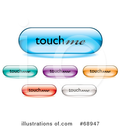 Royalty-Free (RF) Website Buttons Clipart Illustration by michaeltravers - Stock Sample #68947