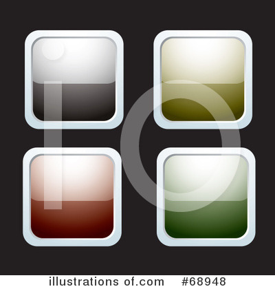 Royalty-Free (RF) Website Buttons Clipart Illustration by michaeltravers - Stock Sample #68948