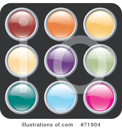Royalty-Free (RF) Website Buttons Clipart Illustration by inkgraphics - Stock Sample #71904