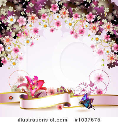 Royalty-Free (RF) Wedding Background Clipart Illustration by merlinul - Stock Sample #1097675
