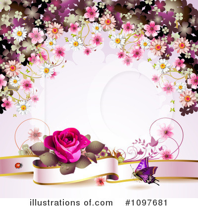Rose Background Clipart #1097681 by merlinul