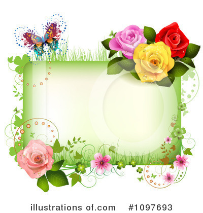 Royalty-Free (RF) Wedding Background Clipart Illustration by merlinul - Stock Sample #1097693