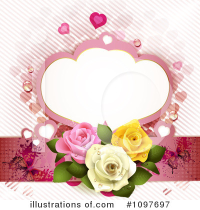 Royalty-Free (RF) Wedding Background Clipart Illustration by merlinul - Stock Sample #1097697