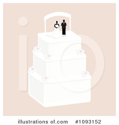 Royalty-Free (RF) Wedding Cake Clipart Illustration by Randomway - Stock Sample #1093152