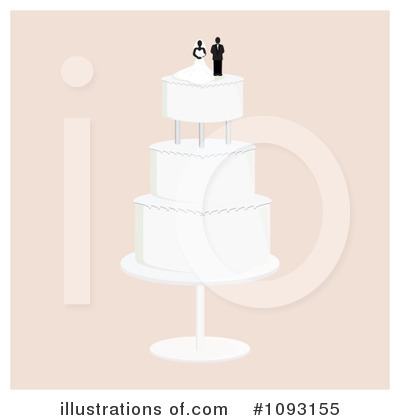 Royalty-Free (RF) Wedding Cake Clipart Illustration by Randomway - Stock Sample #1093155