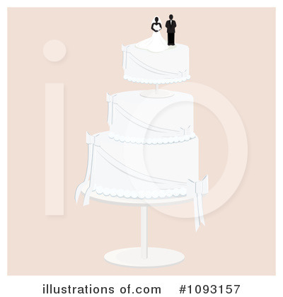 Royalty-Free (RF) Wedding Cake Clipart Illustration by Randomway - Stock Sample #1093157