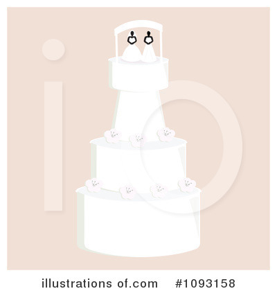 Royalty-Free (RF) Wedding Cake Clipart Illustration by Randomway - Stock Sample #1093158