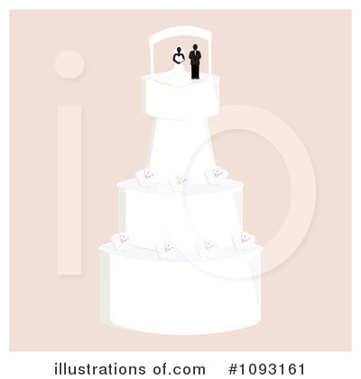 Royalty-Free (RF) Wedding Cake Clipart Illustration by Randomway - Stock Sample #1093161