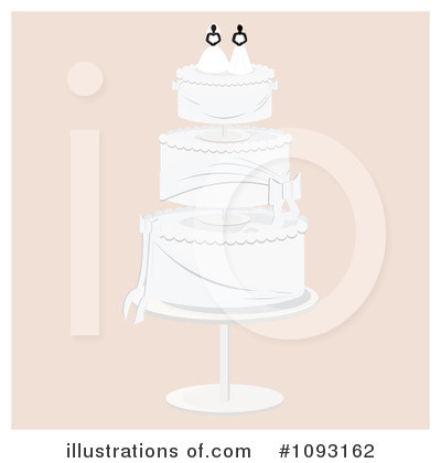 Royalty-Free (RF) Wedding Cake Clipart Illustration by Randomway - Stock Sample #1093162