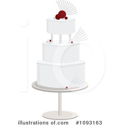 Royalty-Free (RF) Wedding Cake Clipart Illustration by Randomway - Stock Sample #1093163