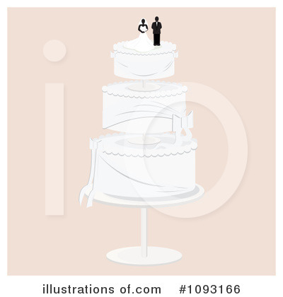 Royalty-Free (RF) Wedding Cake Clipart Illustration by Randomway - Stock Sample #1093166