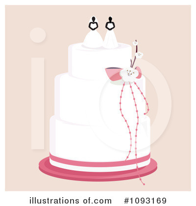 Royalty-Free (RF) Wedding Cake Clipart Illustration by Randomway - Stock Sample #1093169