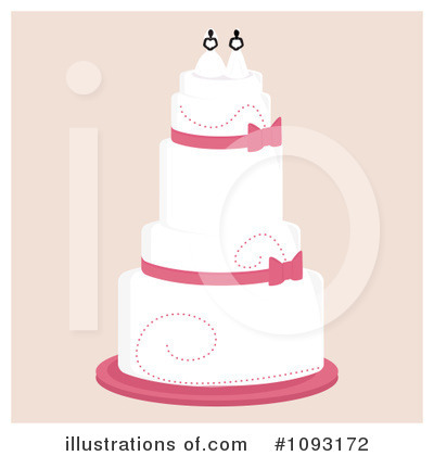 Royalty-Free (RF) Wedding Cake Clipart Illustration by Randomway - Stock Sample #1093172