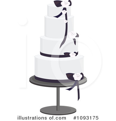 Royalty-Free (RF) Wedding Cake Clipart Illustration by Randomway - Stock Sample #1093175