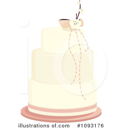 Royalty-Free (RF) Wedding Cake Clipart Illustration by Randomway - Stock Sample #1093176