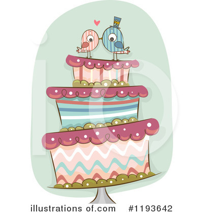 Royalty-Free (RF) Wedding Cake Clipart Illustration by BNP Design Studio - Stock Sample #1193642