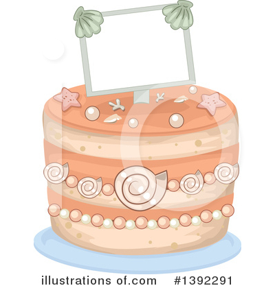 Royalty-Free (RF) Wedding Cake Clipart Illustration by BNP Design Studio - Stock Sample #1392291