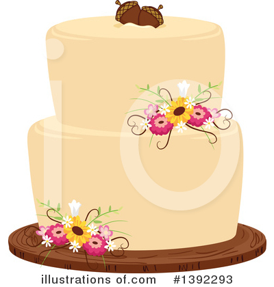 Royalty-Free (RF) Wedding Cake Clipart Illustration by BNP Design Studio - Stock Sample #1392293