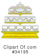 Wedding Cake Clipart #34195 by Alex Bannykh