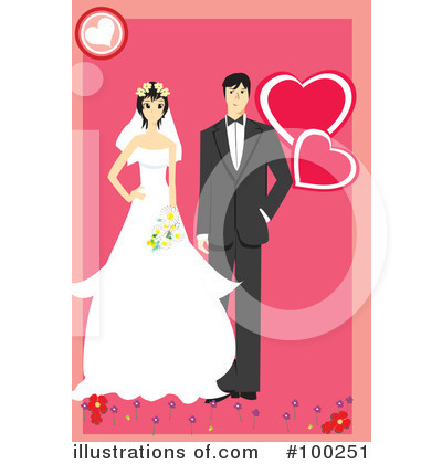 Royalty-Free (RF) Wedding Clipart Illustration by mayawizard101 - Stock Sample #100251