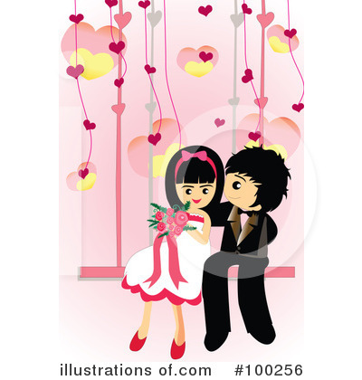 Royalty-Free (RF) Wedding Clipart Illustration by mayawizard101 - Stock Sample #100256