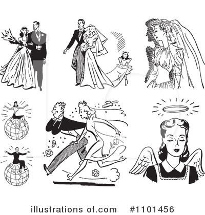 Royalty-Free (RF) Wedding Clipart Illustration by BestVector - Stock Sample #1101456