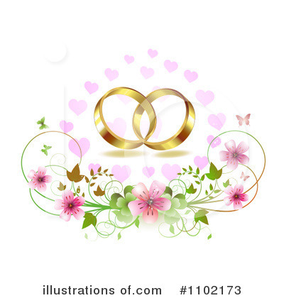Royalty-Free (RF) Wedding Clipart Illustration by merlinul - Stock Sample #1102173