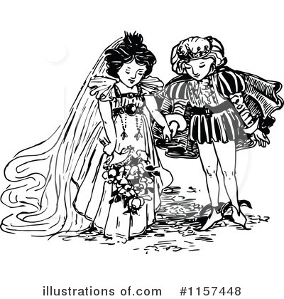 Royalty-Free (RF) Wedding Clipart Illustration by Prawny Vintage - Stock Sample #1157448