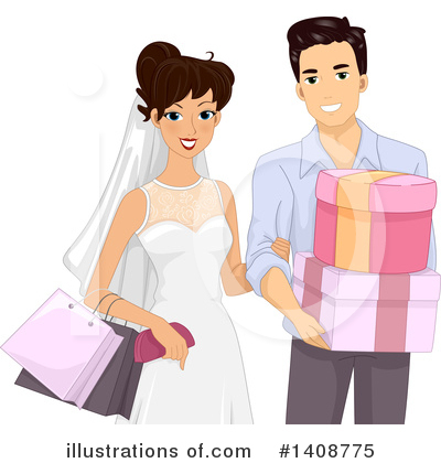 Royalty-Free (RF) Wedding Clipart Illustration by BNP Design Studio - Stock Sample #1408775