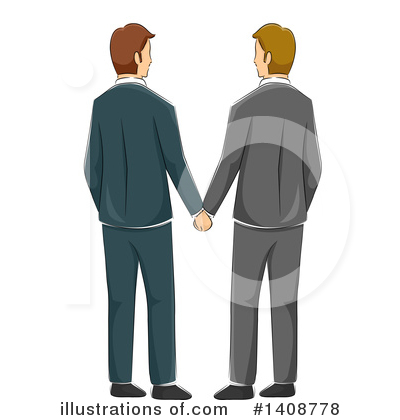 Gay Couple Clipart #1408778 by BNP Design Studio