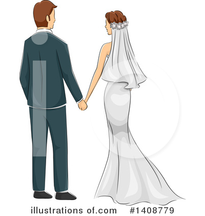 Wedding Couple Clipart #1408779 by BNP Design Studio