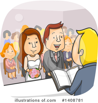 Royalty-Free (RF) Wedding Clipart Illustration by BNP Design Studio - Stock Sample #1408781