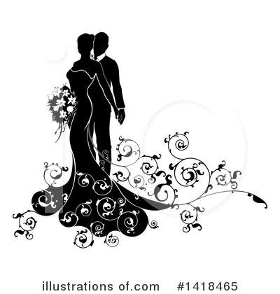 Royalty-Free (RF) Wedding Clipart Illustration by AtStockIllustration - Stock Sample #1418465