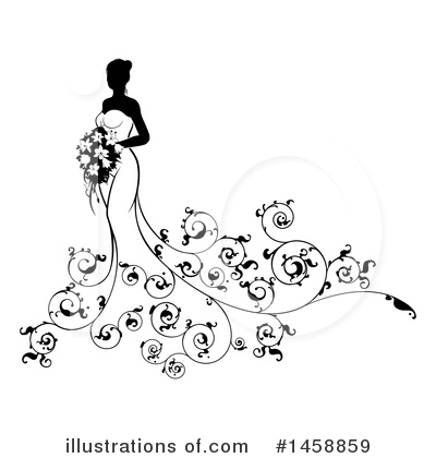 Royalty-Free (RF) Wedding Clipart Illustration by AtStockIllustration - Stock Sample #1458859