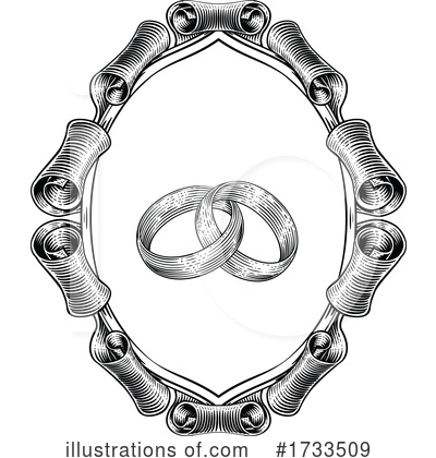 Wedding Rings Clipart #1733509 by AtStockIllustration