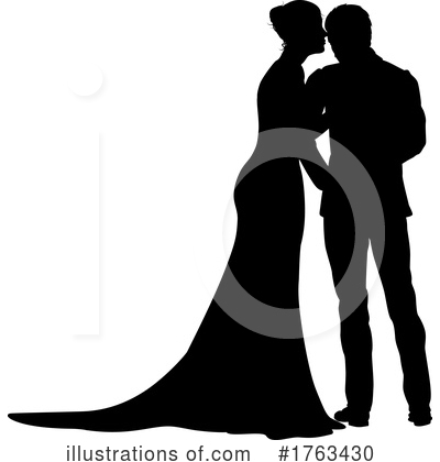 Wedding Couple Clipart #1763430 by AtStockIllustration