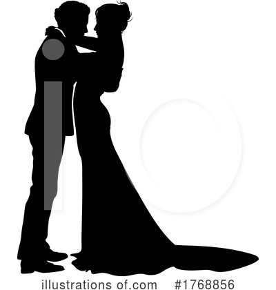 Wedding Couple Clipart #1768856 by AtStockIllustration