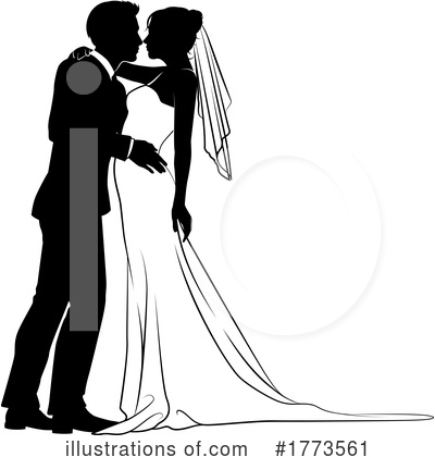 Wedding Couple Clipart #1773561 by AtStockIllustration